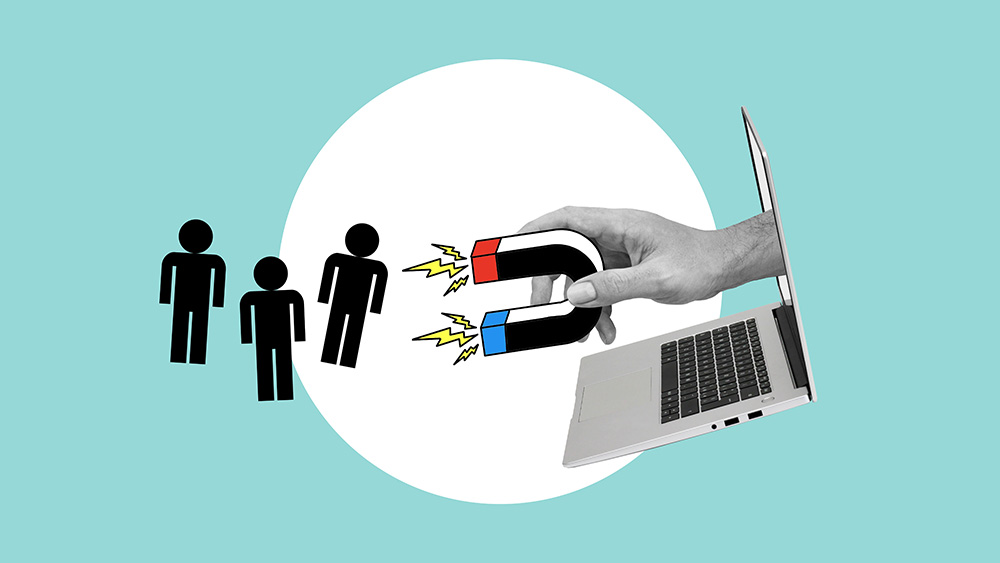 Capturing data using a lead magnet